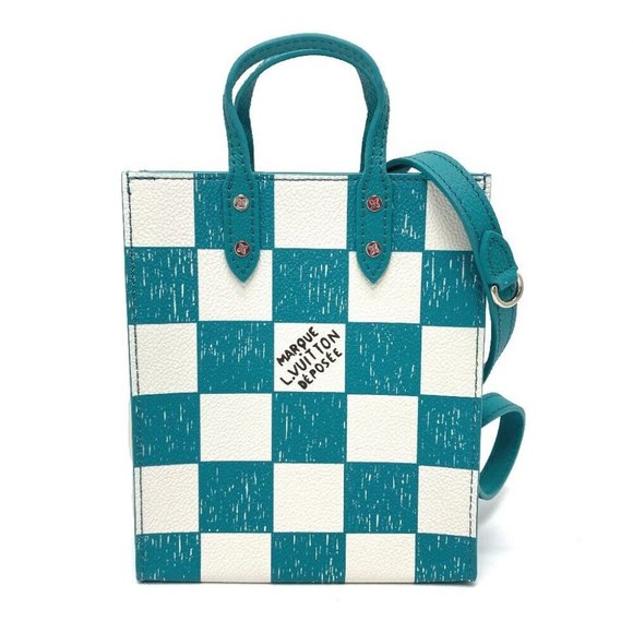 UNUSED LOUIS VUITTON N60495 Damier checkerboard Sac PlatXS Shoulder Bag - Picture 1 of 11
